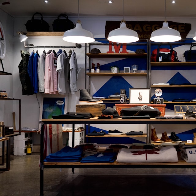 Clothing boutique interior