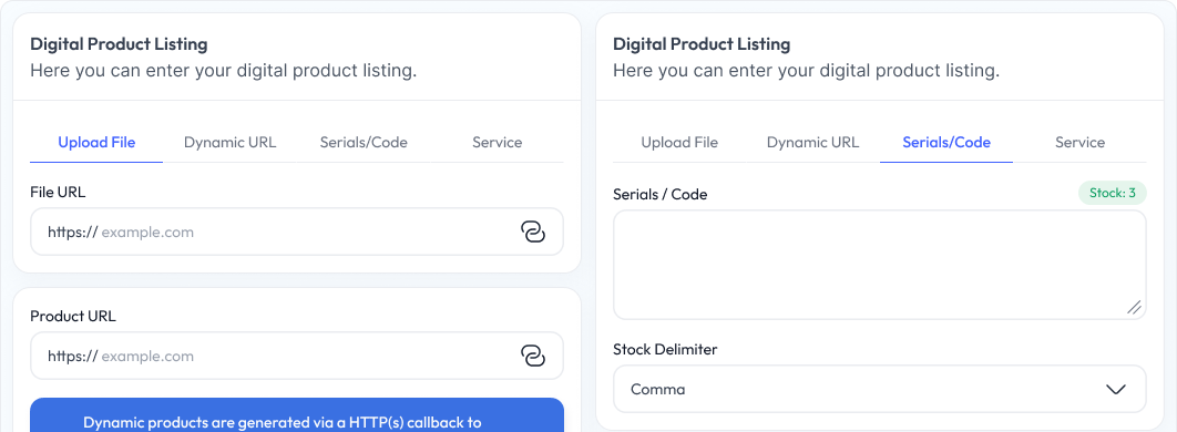 Digital Products Dashboard