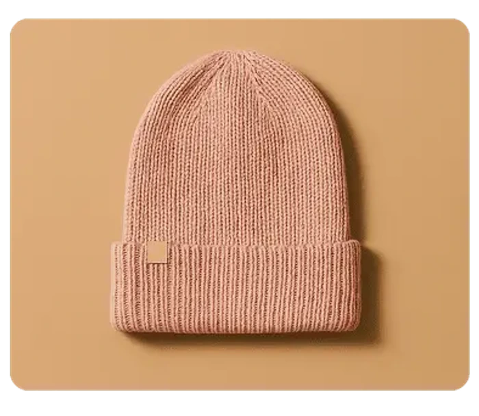 Ribbed knit beanie